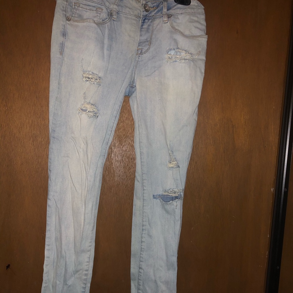 Light washed denim pants